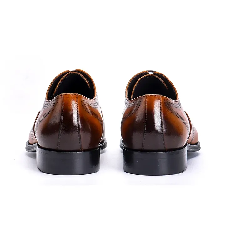 ASTON M.JAZZ Dress Shoes Men Low Top Black/Brown-11
