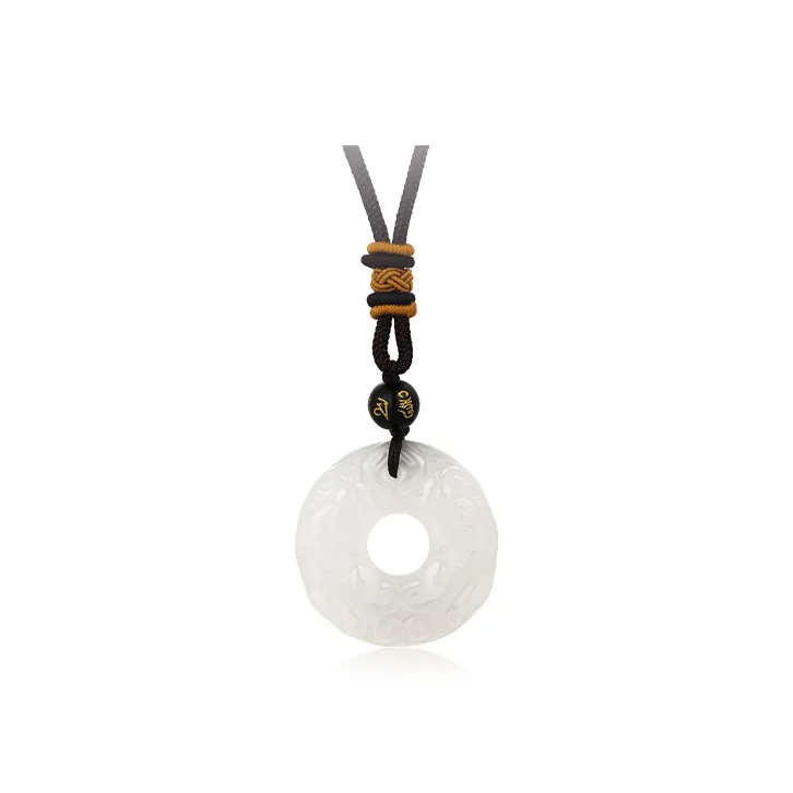 Chongqing Gold Store Chalcedony Jade Necklaces Unisex-1