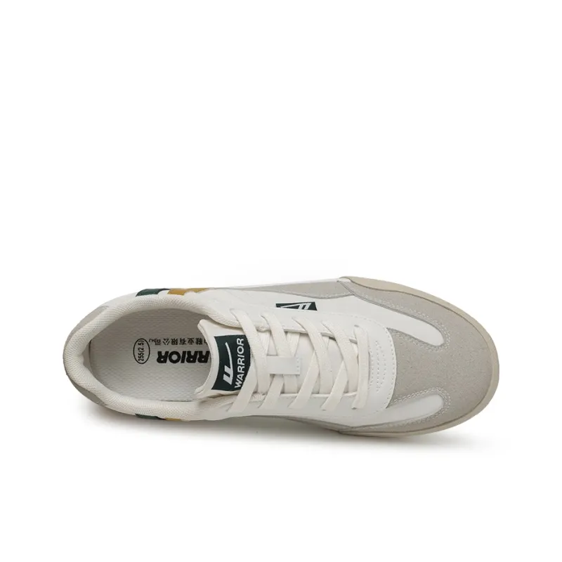 WARRIOR Canvas Shoes Unisex Low Top Gray/Green-3