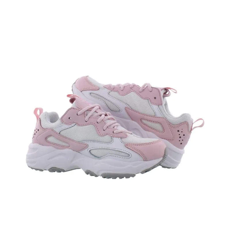 FILA Cushioning, Wear Resistant Low Top Casual Shoes Women's White Pink-1