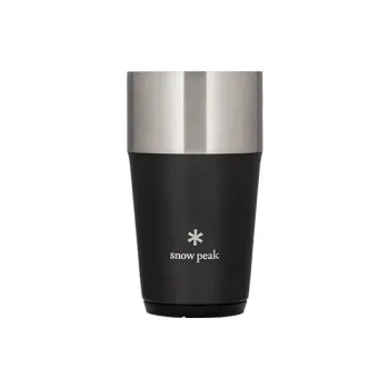 Snow Peak Outdoor Water Equipment Water Container 470ml Camping Stainless Steel, Polyester, Silicone
