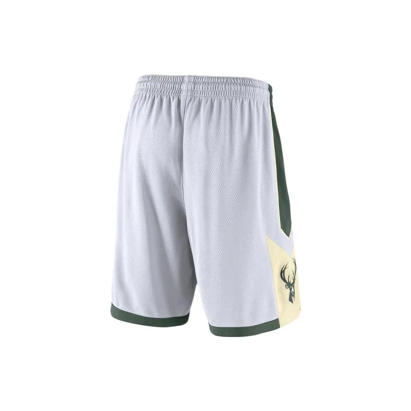 Nike x NBA Milwaukee BucksDri-Fit Basketball Shorts Men's White Green-1