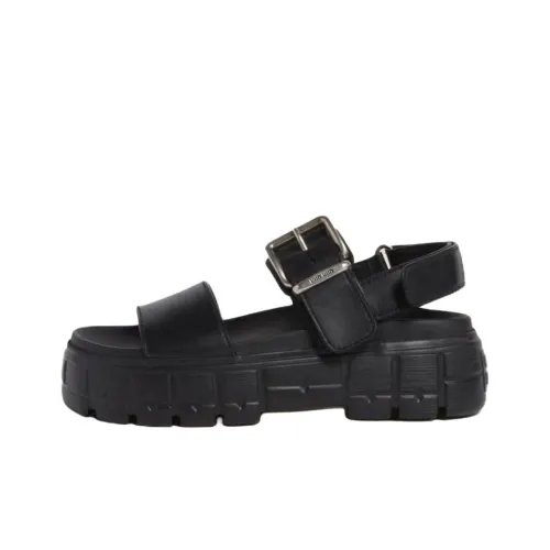 MIU MIU Strap Sandals Women's Black