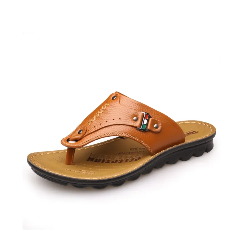 Bindu Cut Out Abrasion Resistant Slip Resistant Flip Flops Men's-6
