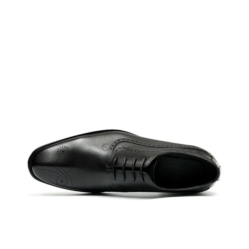 ASTON M.JAZZ Dress Shoes Men Low Top Black/Coffee-11