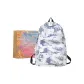 White & Blue+Charm+Shopping Bag