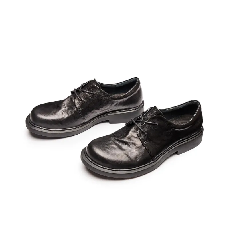 LEYGMENLG Dress Shoes Men Low Top Black/Coffee/Khaki-1