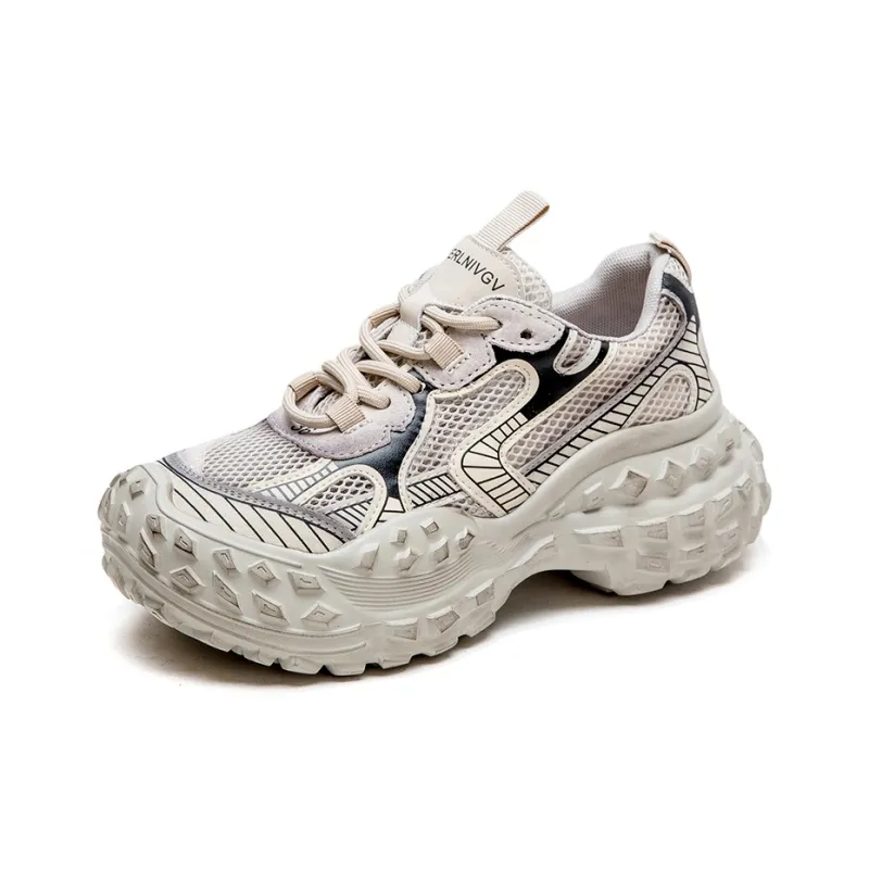 Jay Anti-Slip Wear-Resistant Low-Top Chunky Sneakers Women's-1