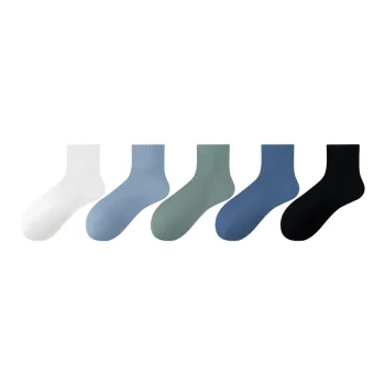 MIIOW Mid Calf Socks Men's 5 Pack