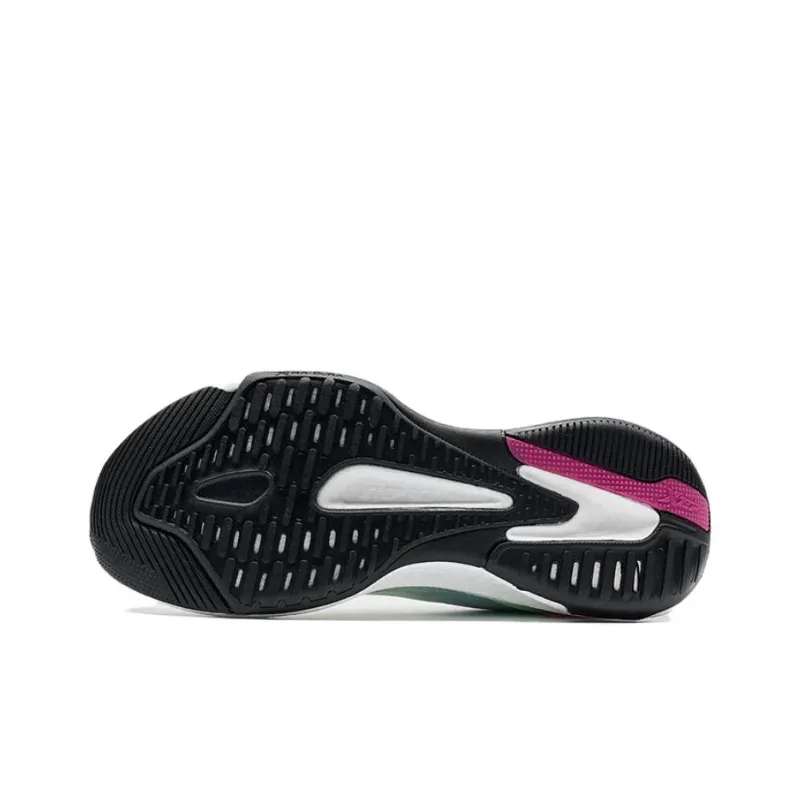 XTEP Cushioning Rebound Low Top Running Shoes Women's White Pink Green-4