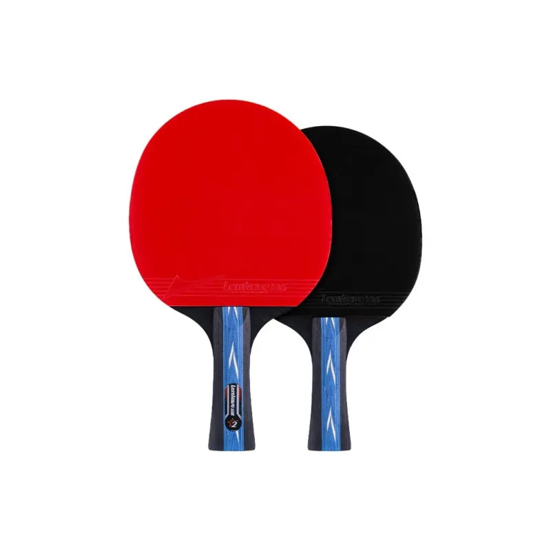 LENWAVE Ping Pong Paddles Unisex All Wood Red/Black-0