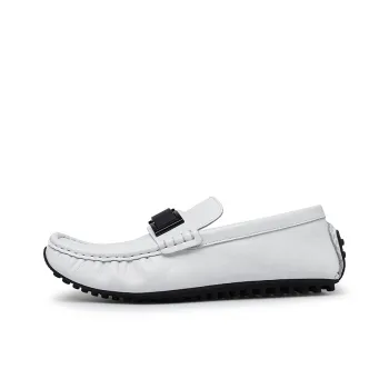 Abango Gommino Loafers Men Black/White/Blue