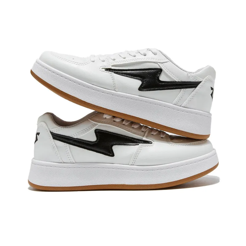 Komanic Non slip Lightweight Low Top Skateboard Shoes Women's White-2