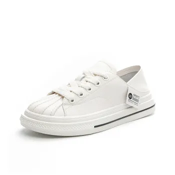 A Fairy Tale Of A Pair Of Shoes Anti Slip Wear Resistant Low Top Skateboard Shoes Women's Ecru