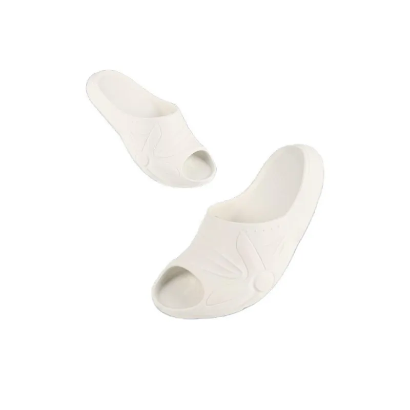 VICTOR Quiet Abrasion Resistant Slide Slippers Unisex White-2
