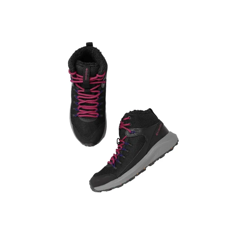 Columbia Trailstorm Wear-resistant And Waterproof Mid-Top Trekking Shoes Women's Black-3
