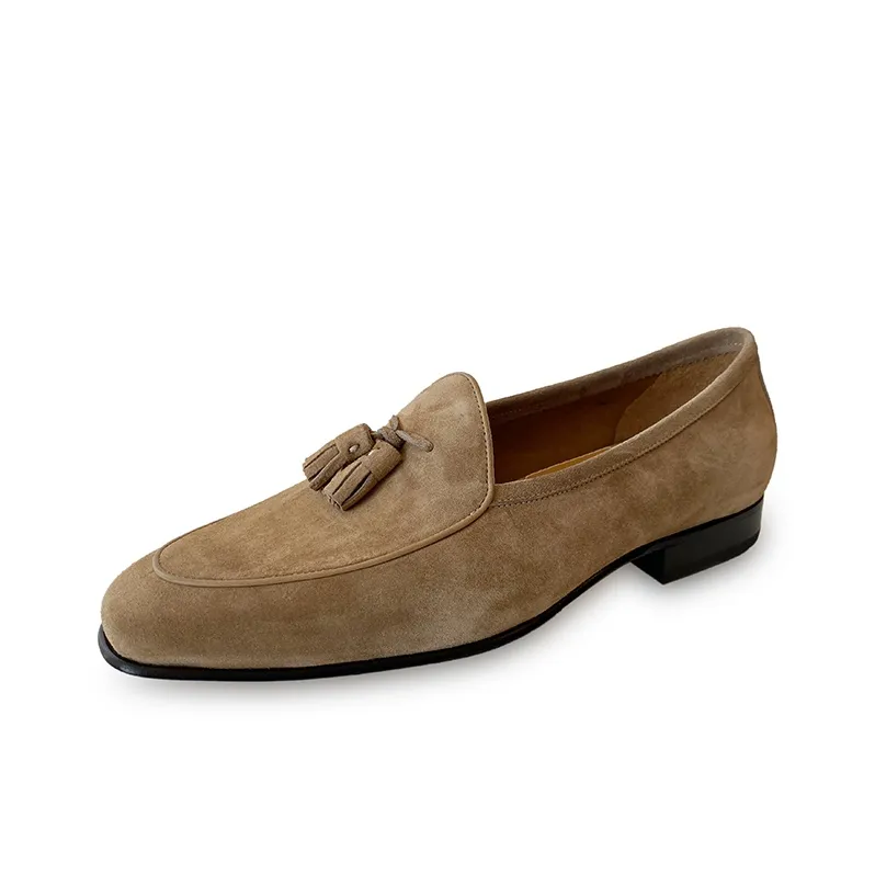 ANTONIO BAREZZI 2024 Summer Men's New Arrival Yuppie Style Pre-Cow Leather Belgian Loafers-12