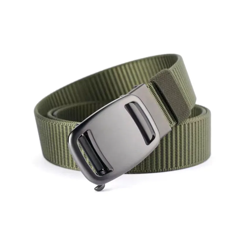 Mulinsen Minimalist Style Workplace No Tooth Automatic Buckle Outdoor Casual Belt Men's 3.8cm-4
