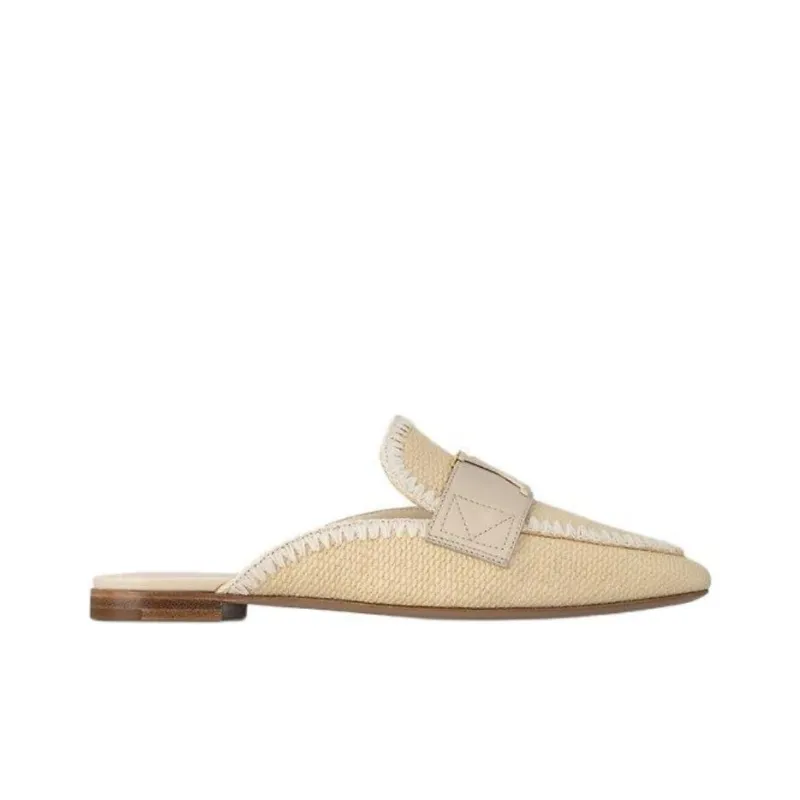 LOUIS VUITTON Capri Slip Resistant Closed Toe Slippers Women's Beige-1