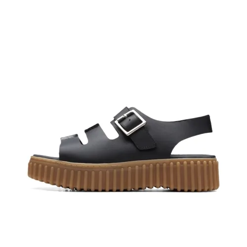 Clarks Tuoqiu Collection Beach Sandals Women's Black