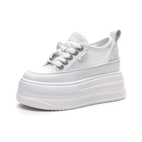 Shoe cabinet floral language Skateboard Shoes Women's Low Top White/White Pink/White Black