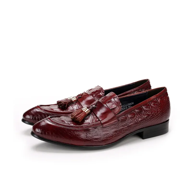 ASTON M.JAZZ Loafers Men Black/Burgundy-6