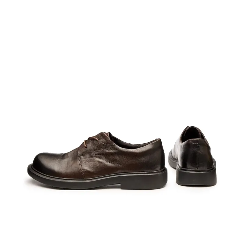 LEYGMENLG Dress Shoes Men Low Top Black/Coffee/Khaki-10