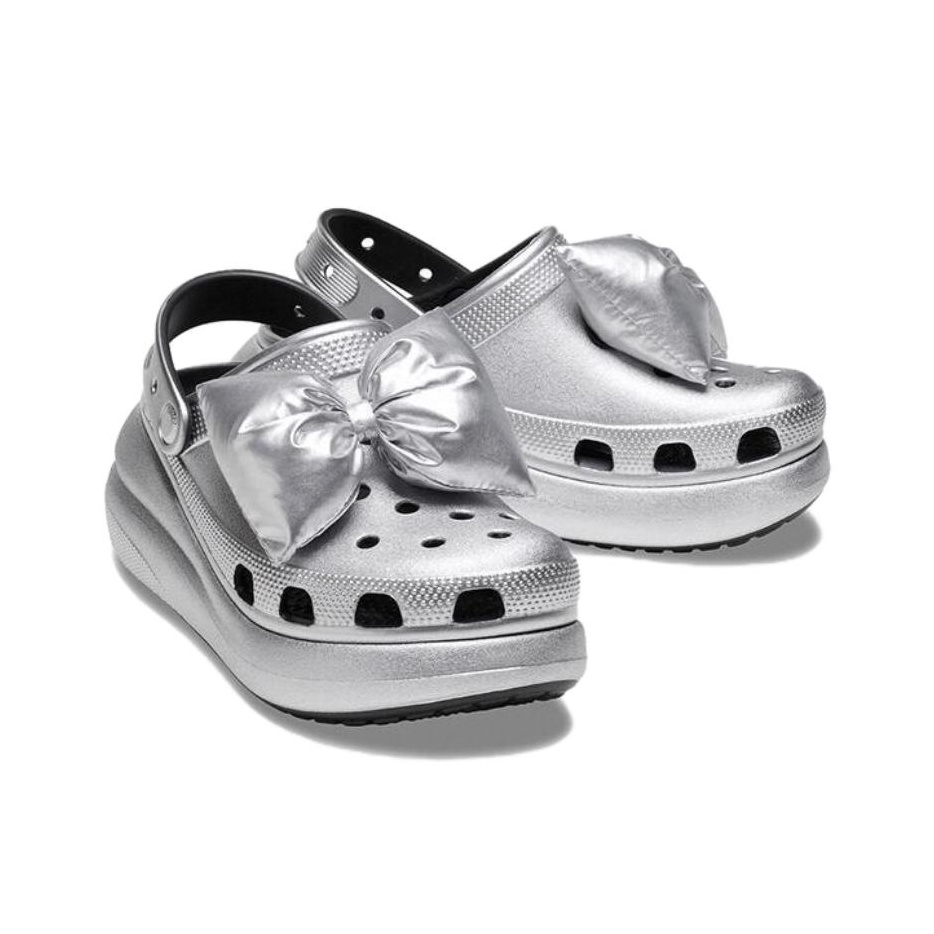 Crocs Clog 5.2cm Women's Silver - POIZON