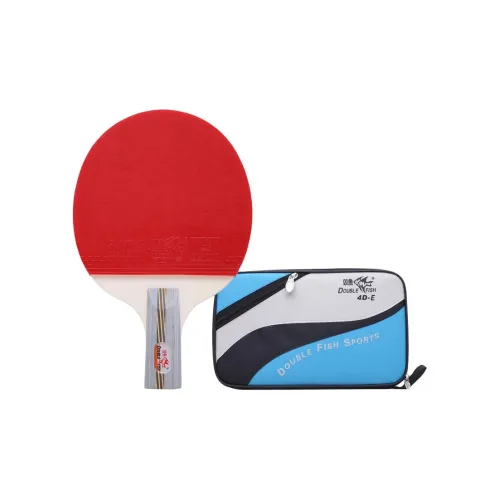 DOUBLEFISH Ping Pong Paddles Unisex Pure Wood Red
