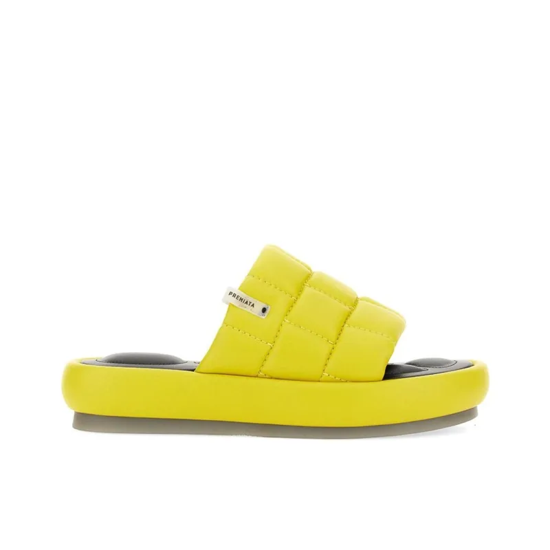 PREMIATA Slip Resistant Abrasion Resistant Slide Slippers Women's Yellow-1