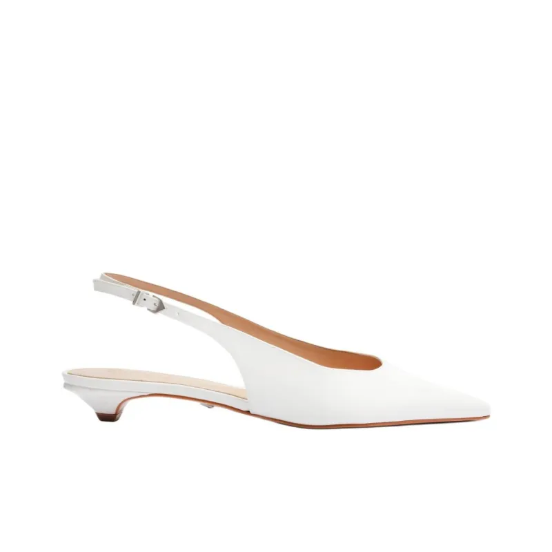 Schutz Evan Flat Casual Single Shoes 3cm Women's White-1