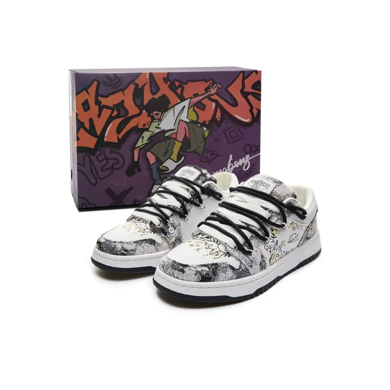 LAZY BONS Low-Top Skateboard Shoes Unisex-7