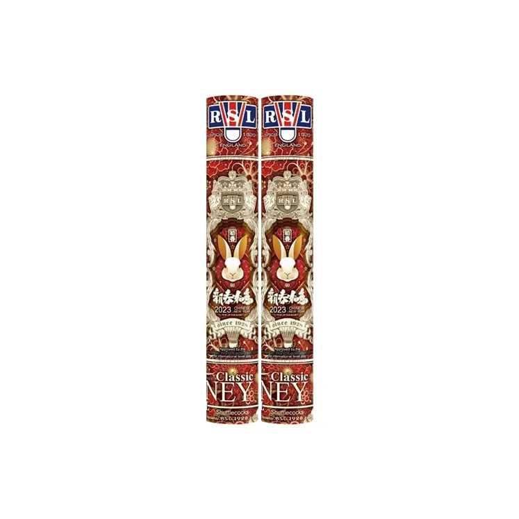 RSL Goose Feather Shuttlecock 12 Pack Goose Feather Match Ball, Training Shuttlecocks-1