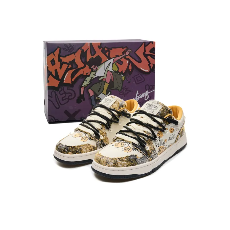 LAZY BONS Low-Top Skateboard Shoes Unisex-14