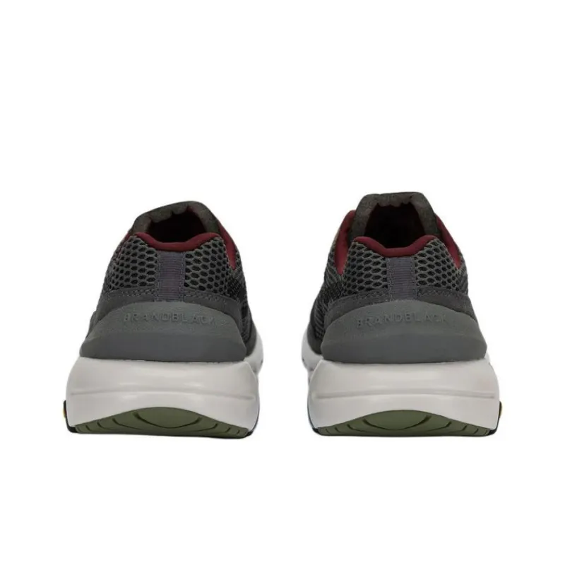 Vibram x BRANDBLACK Breathable Lightweight Low-Top Running Shoes Men's Charcoal Gray-5