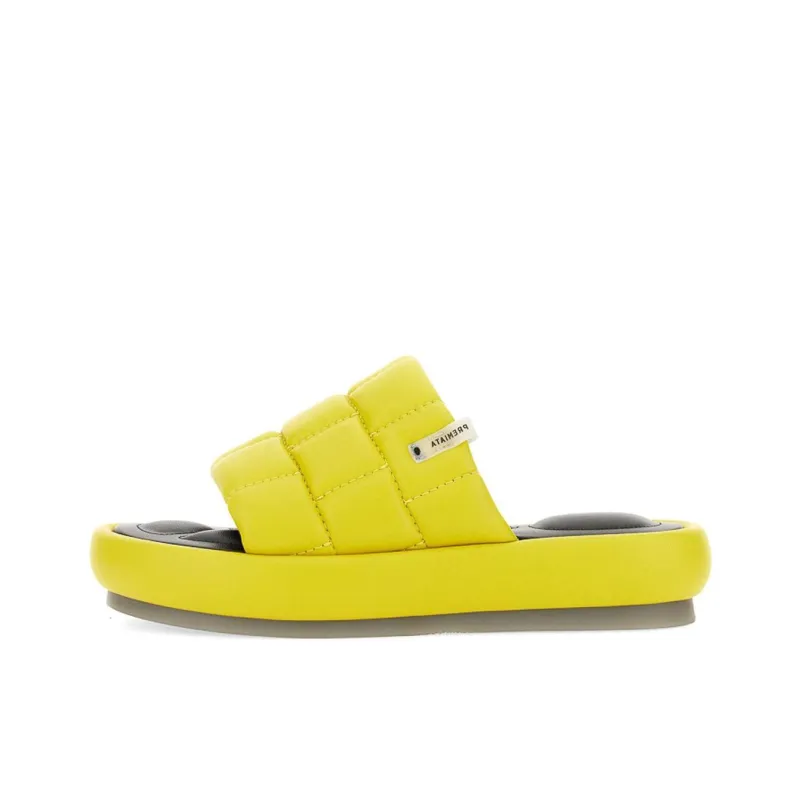 PREMIATA Slip Resistant Abrasion Resistant Slide Slippers Women's Yellow-0