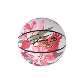 T-Mac Maddie Floral Collection PU Basketball Red White Size 7 Training Unisex