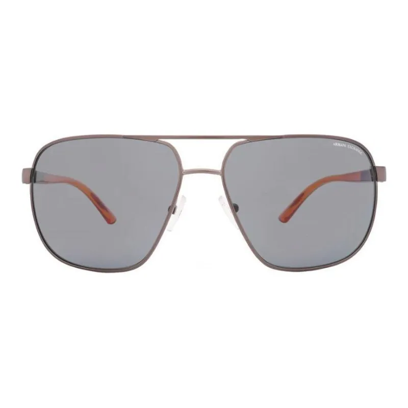 ARMANI EXCHANGEAE Plastic Metal Aviator Sunglasses Men's Brown-0