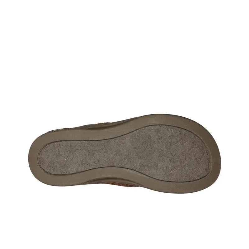 Skechers Arch Fit Abrasion Resistant Slip Resistant Flip Flops Women's Brown-4