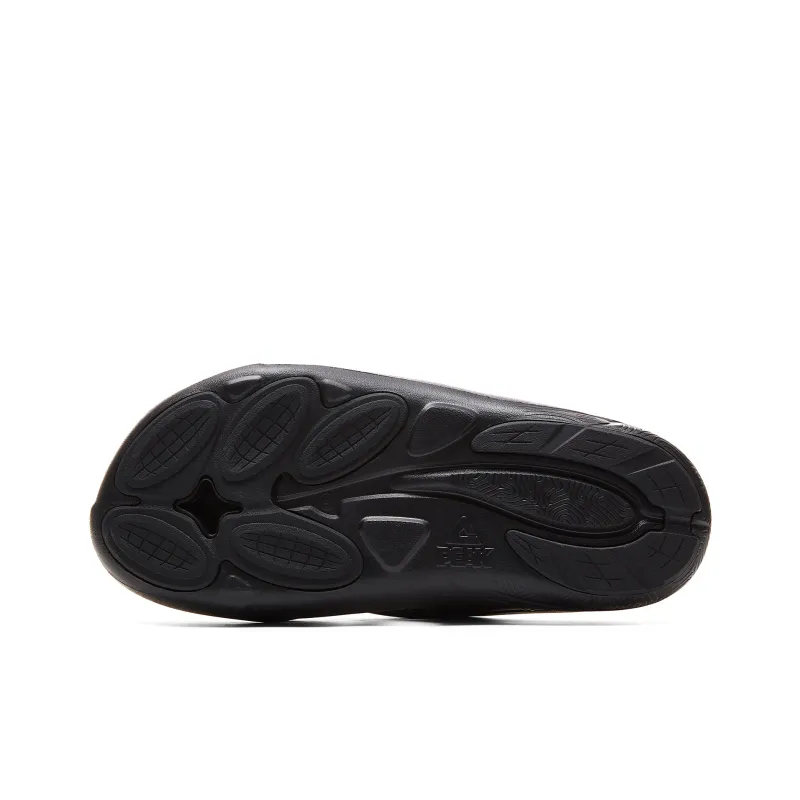 PEAK Flying Fish, Taichi River Trekking Shoes Slippers Men's All Black-5