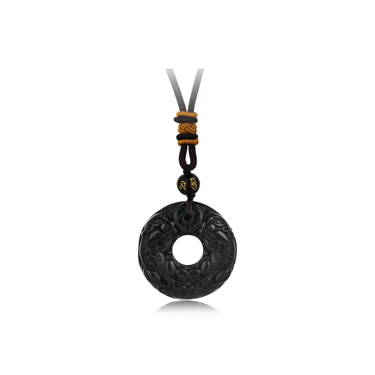 Chongqing Gold Store Chalcedony Jade Necklaces Unisex-0