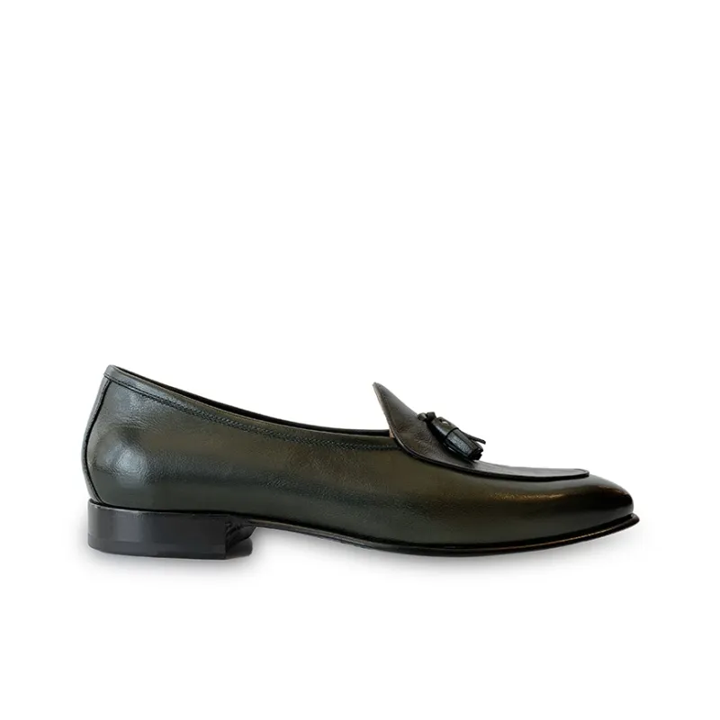 ANTONIO BAREZZI 2024 Summer Men's New Arrival Yuppie Style Pre-Cow Leather Belgian Loafers-5