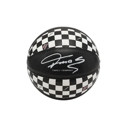 T-Mac Hall Of Fame Collection PU Basketball Black White Size 7 Ball Training Unisex