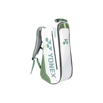 YONEX Badminton Racket Bags 6 Pcs Pack Sporty Style Backpack White/Moss Green Unisex