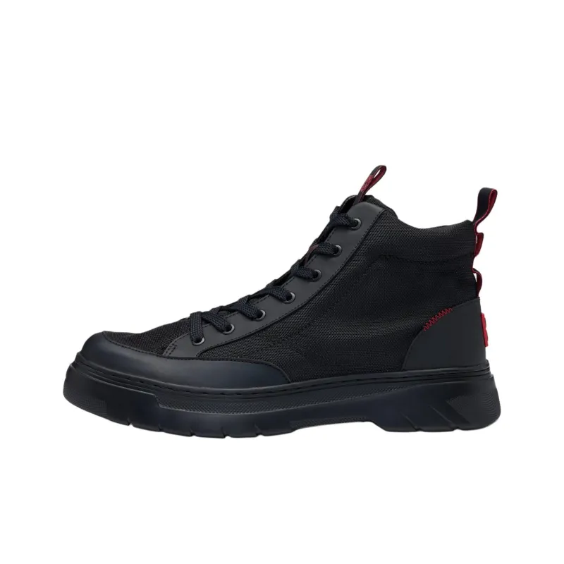 HUGO BOSS High Top Casual Shoes Men's Black-0