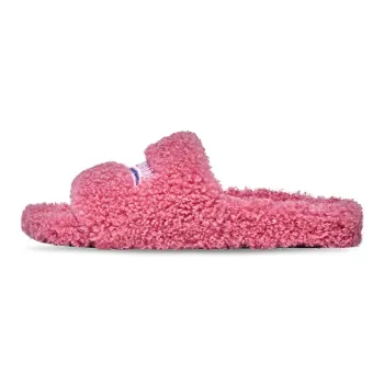 Balenciaga Furry Home Slippers Pink