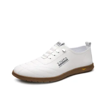 Poitulas Men's Casual Shoes Men Low Top White/Black