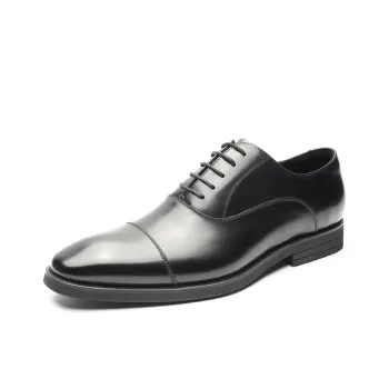 Help Dress Shoes Men Low Top Black, Brown