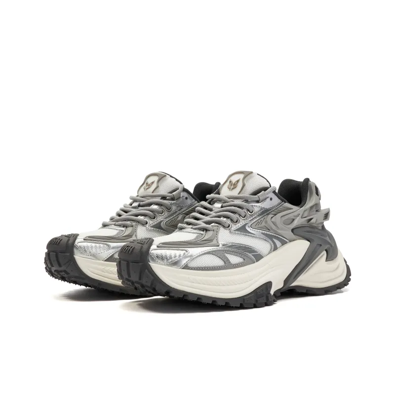 OGR Low Top Running Shoes Unisex Silver Gray, Premium Gray-2