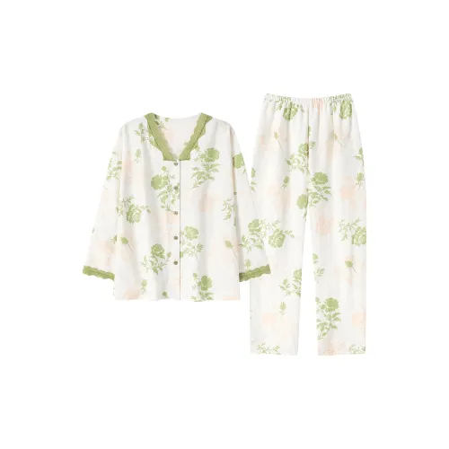 Herbal Primer Pajama Set Women's Image Color